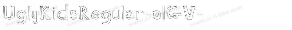 UglyKidsRegular-olGV字体转换