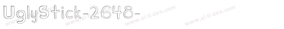UglyStick-2648字体转换