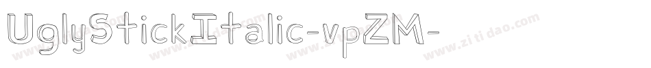 UglyStickItalic-vpZM字体转换