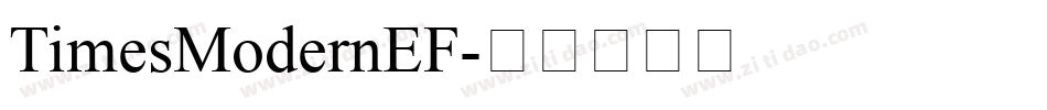 TimesModernEF字体转换