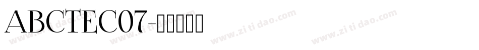 ABCTEC07字体转换