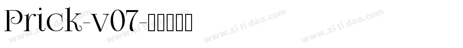 Prick-v07字体转换