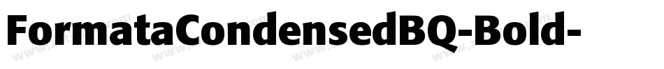 FormataCondensedBQ-Bold字体转换