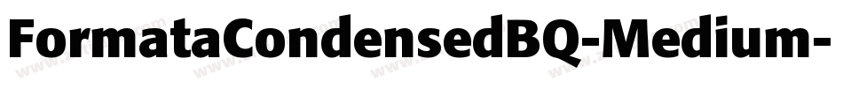 FormataCondensedBQ-Medium字体转换