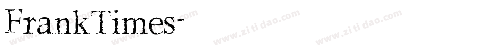FrankTimes字体转换