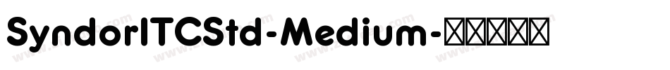 SyndorITCStd-Medium字体转换