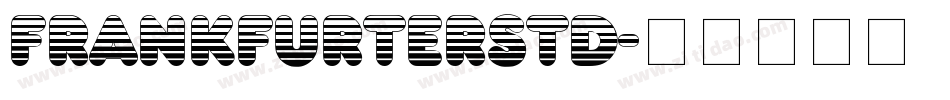 FrankfurterStd字体转换