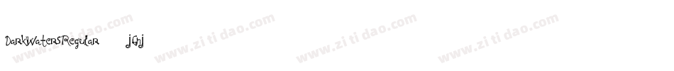 DarkWatersRegular-jGnj字体转换