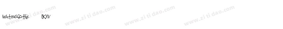 WatersGothic-lKXV字体转换