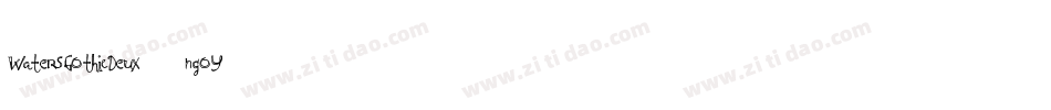 WatersGothicDeux-ngoY字体转换