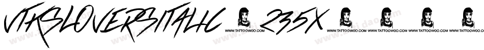 VtksLoversItalic-235X字体转换