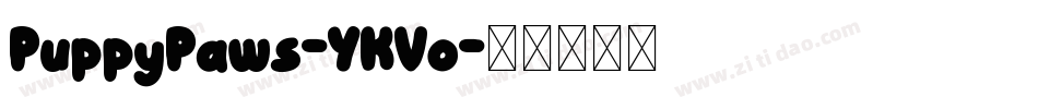 PuppyPaws-YKVo字体转换
