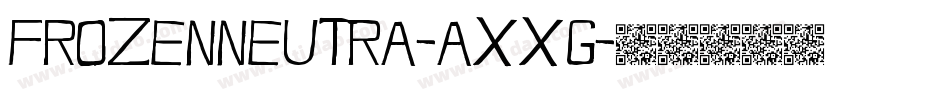 FrozenNeutra-AXXg字体转换