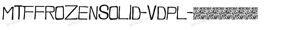 MtfFrozenSolid-vdpL字体转换