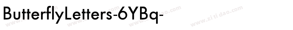 ButterflyLetters-6YBq字体转换