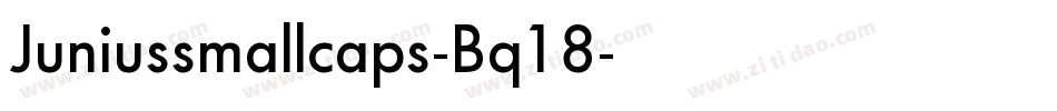 Juniussmallcaps-Bq18字体转换