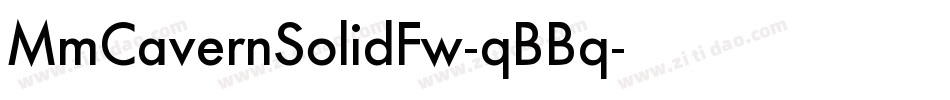 MmCavernSolidFw-qBBq字体转换