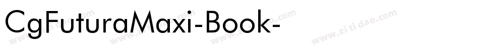 CgFuturaMaxi-Book字体转换
