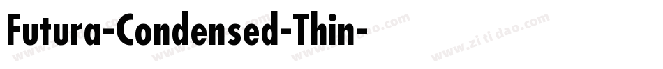 Futura-Condensed-Thin字体转换