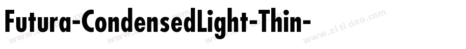 Futura-CondensedLight-Thin字体转换