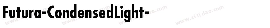 Futura-CondensedLight字体转换