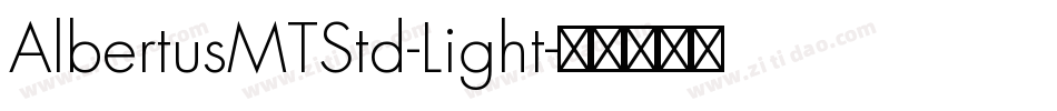 AlbertusMTStd-Light字体转换