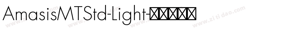 AmasisMTStd-Light字体转换