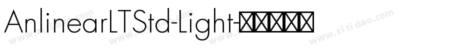 AnlinearLTStd-Light字体转换
