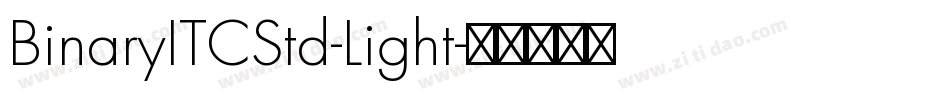 BinaryITCStd-Light字体转换