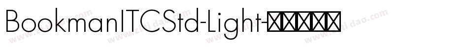 BookmanITCStd-Light字体转换