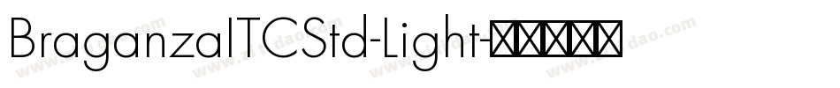 BraganzaITCStd-Light字体转换