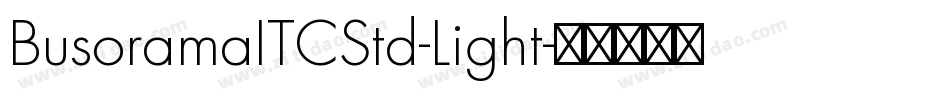 BusoramaITCStd-Light字体转换