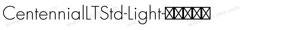 CentennialLTStd-Light字体转换