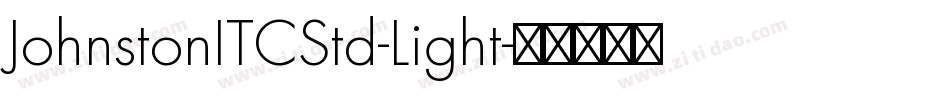 JohnstonITCStd-Light字体转换
