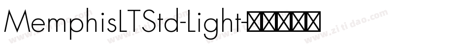 MemphisLTStd-Light字体转换
