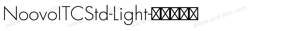 NoovoITCStd-Light字体转换