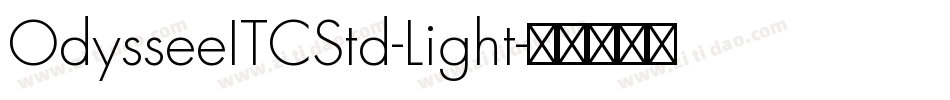 OdysseeITCStd-Light字体转换