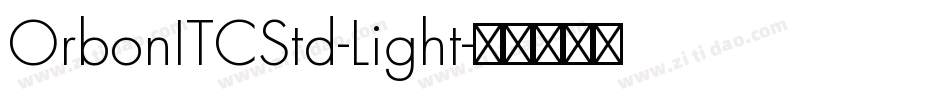 OrbonITCStd-Light字体转换