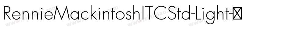 RennieMackintoshITCStd-Light字体转换