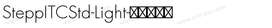 SteppITCStd-Light字体转换