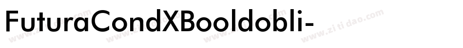 FuturaCondXBooldobli字体转换