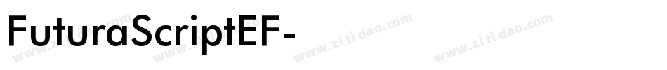 FuturaScriptEF字体转换