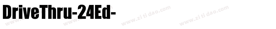 DriveThru-24Ed字体转换