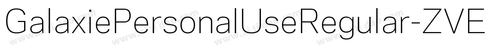 GalaxiePersonalUseRegular-ZVEXZ字体转换