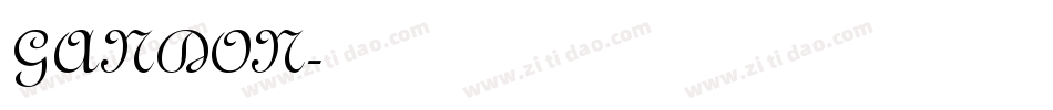 GANDON字体转换