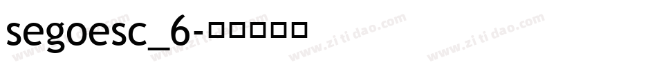 segoesc_6字体转换