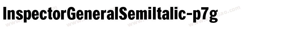 InspectorGeneralSemiItalic-p7gBZ字体转换
