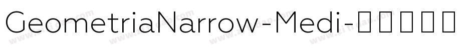 GeometriaNarrow-Medi字体转换