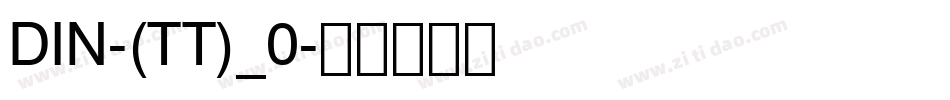 DIN-(TT)_0字体转换