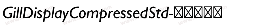GillDisplayCompressedStd字体转换